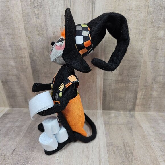 Annalee Witch Mouse With Toilet Paper Trickster TP Halloween 2015 - Picture 3 of 7